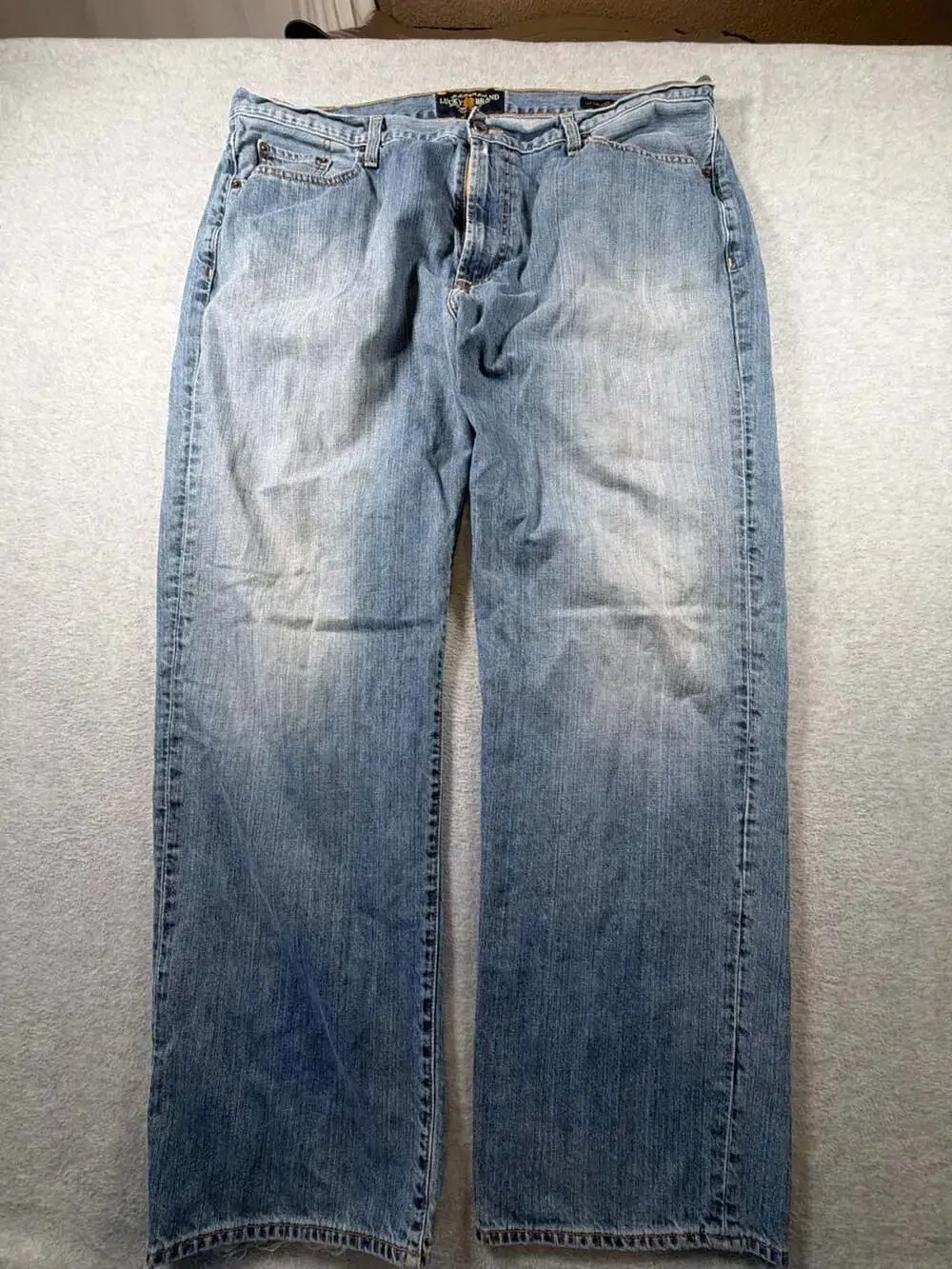 Lucky Brand 181 Relaxed Straight Men's Blue Jeans Size 40x32